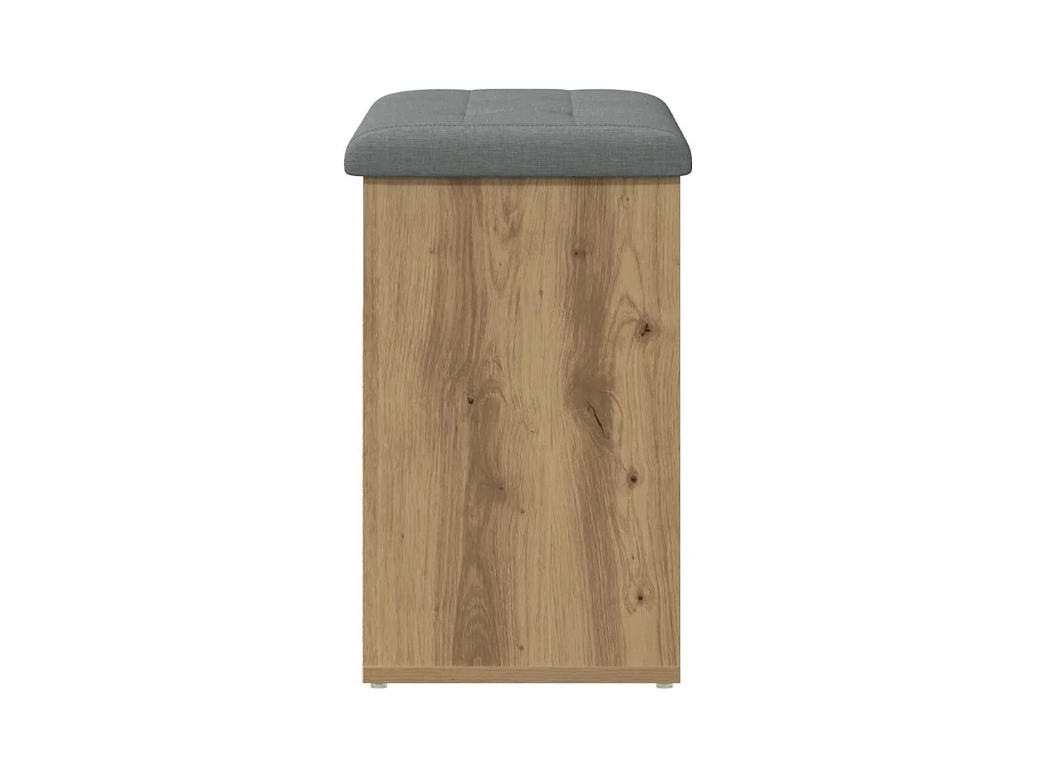 Banc à chaussures chêne artisanal 62x32x50 cm bois d'ingénierie