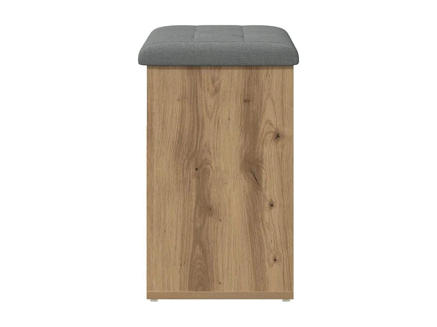 Banc à chaussures chêne artisanal 62x32x50 cm bois d'ingénierie