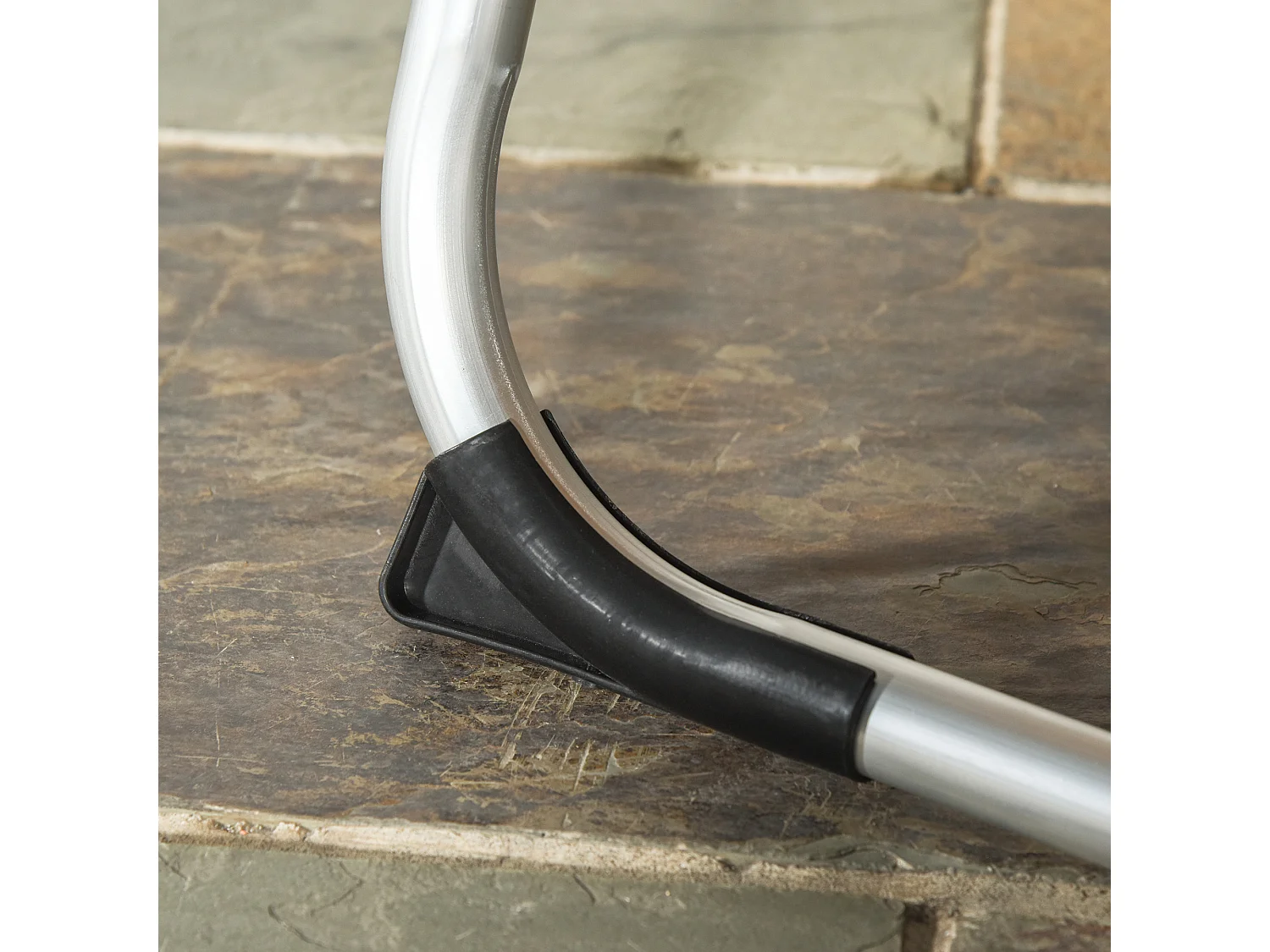 Opvouwbare tuinligstoel, 5 verstelbare standen, aluminium, beige (170x60x76cm)