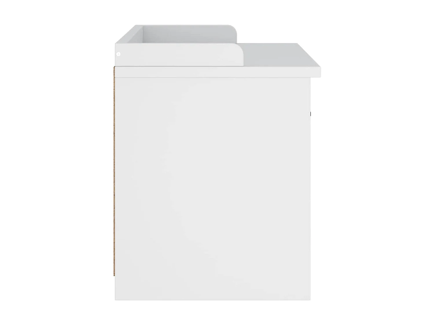 Panca da ingresso SANDNES bianca 87x40x50 cm in legno massello di pino