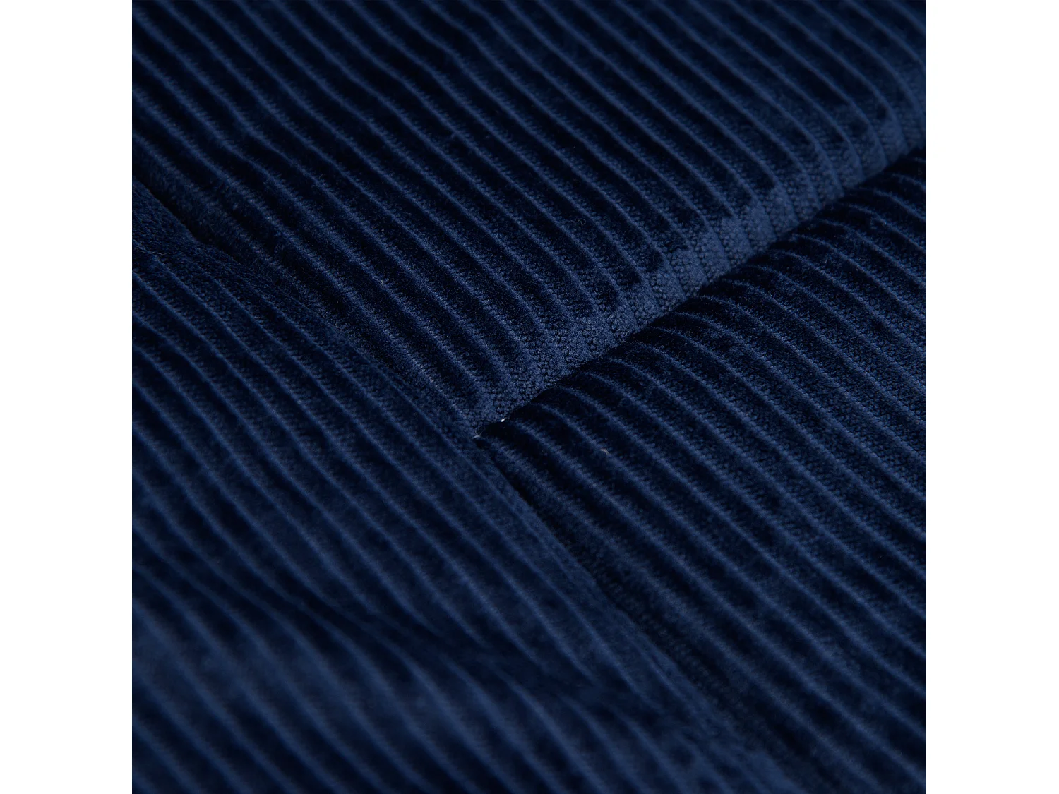 Lit de camping pliant avec coussin, poche latérale, mousse confortable, polyester, bleu foncé et gris (188x64.5x53cm)