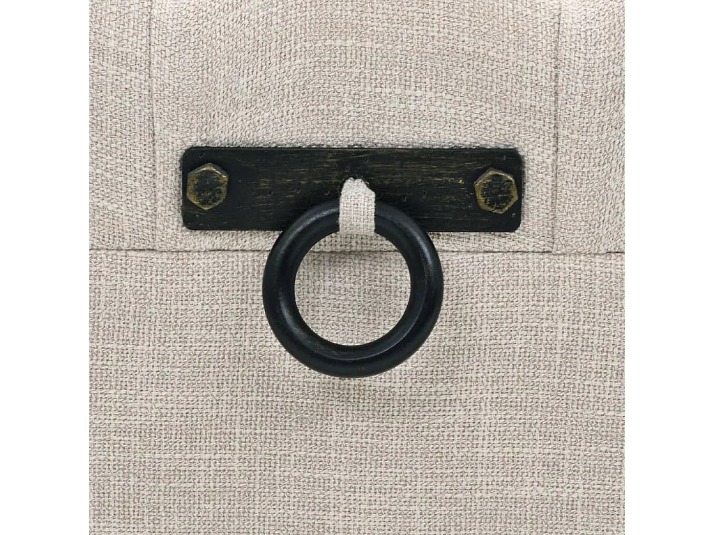 Set di 3 panche portaoggetti in legno massello e acciaio