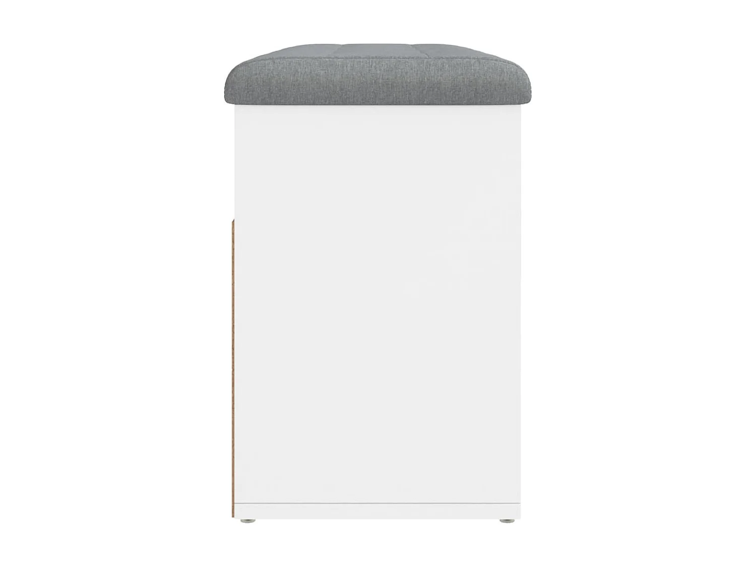 Panca portascarpe bianca 82x32x45,5 cm in legno ingegnerizzato