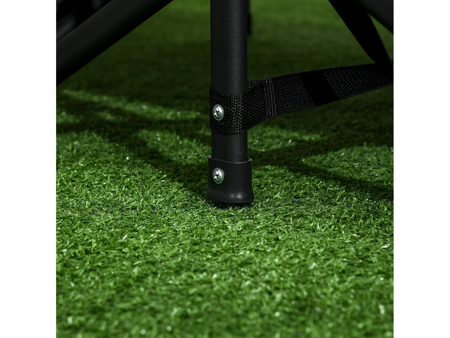 Lit de Camping Pliable avec Porte-Revues et Porte-Gobelet Noir (68x186x48 cm)