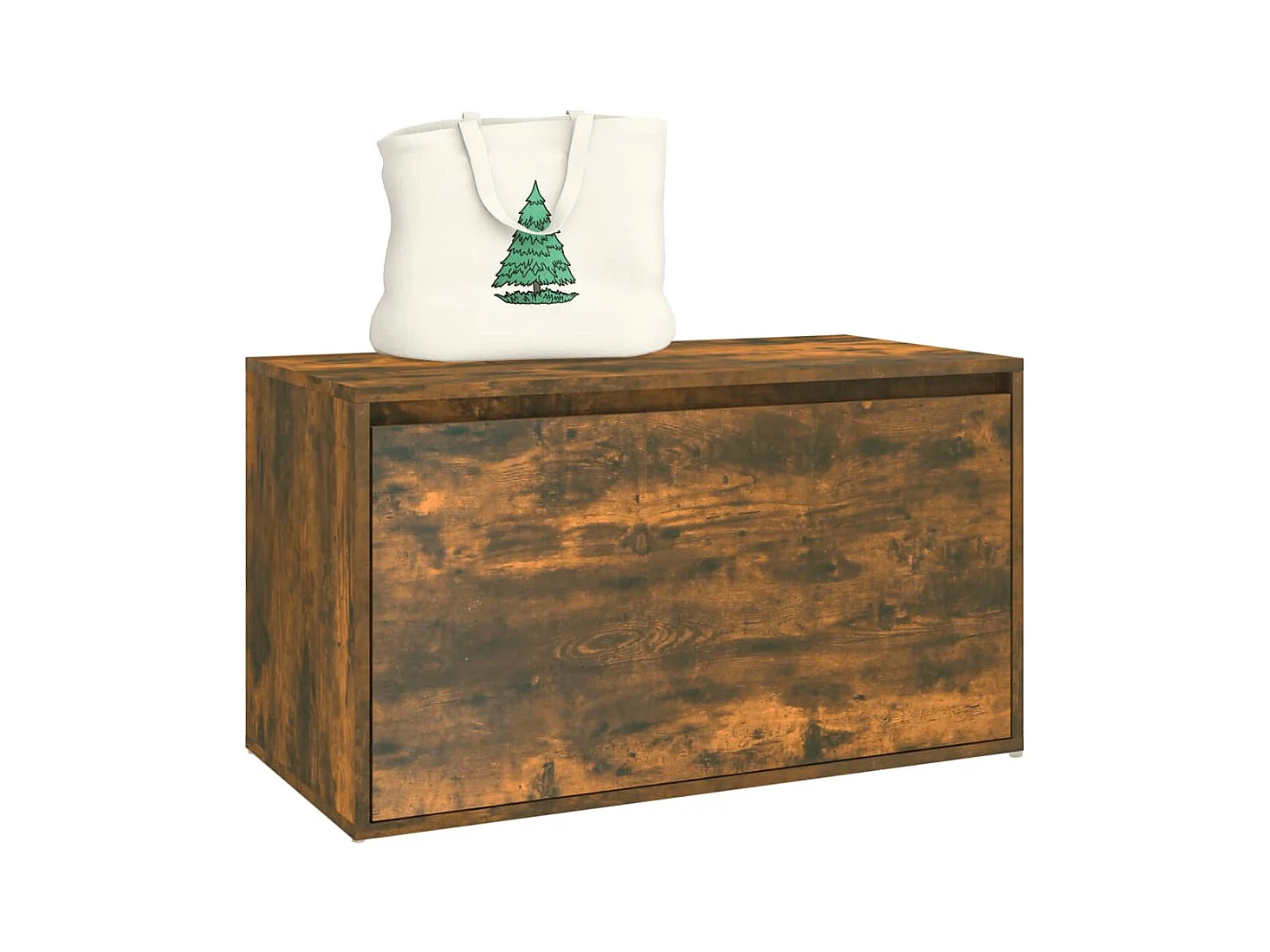 Eingangsbank 80x40x45 cm Räuchereiche Holzwerkstoff