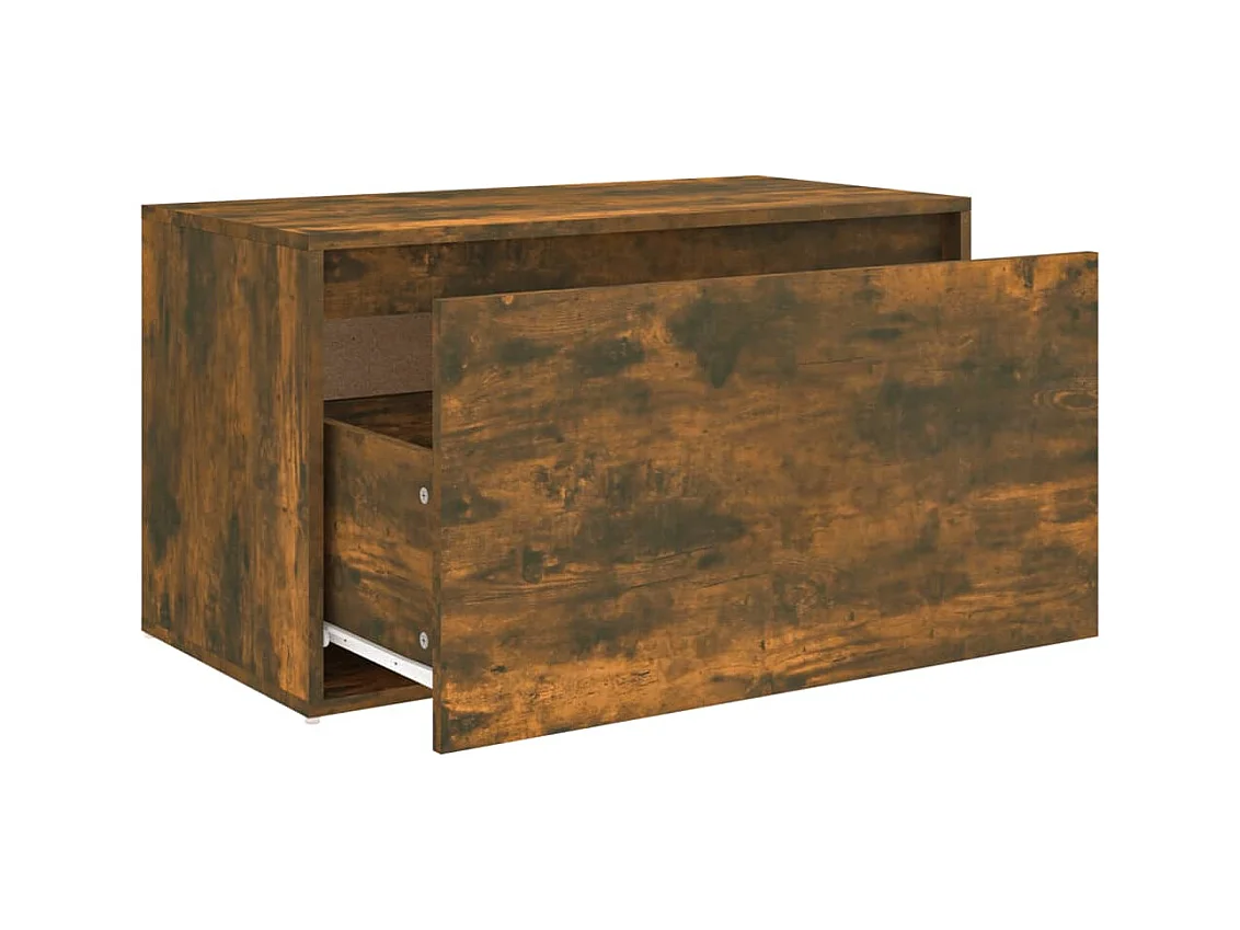 Eingangsbank 80x40x45 cm Räuchereiche Holzwerkstoff