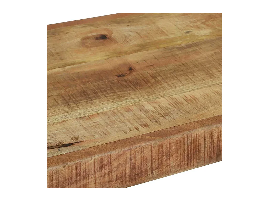 Panca marrone 100 x 35 x 45 cm in legno massello di mango