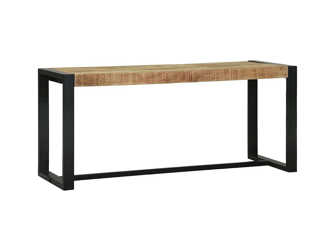 Banc Marron 100 x 35 x 45 cm Bois de manguier massif