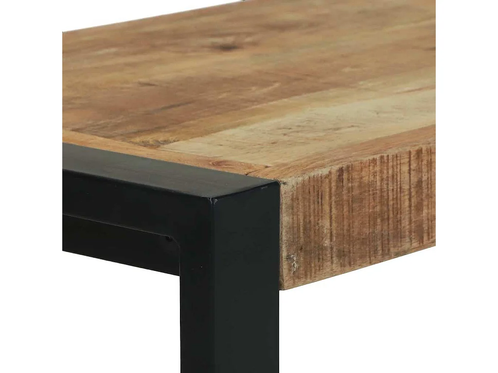 Banc Marron 100 x 35 x 45 cm Bois de manguier massif