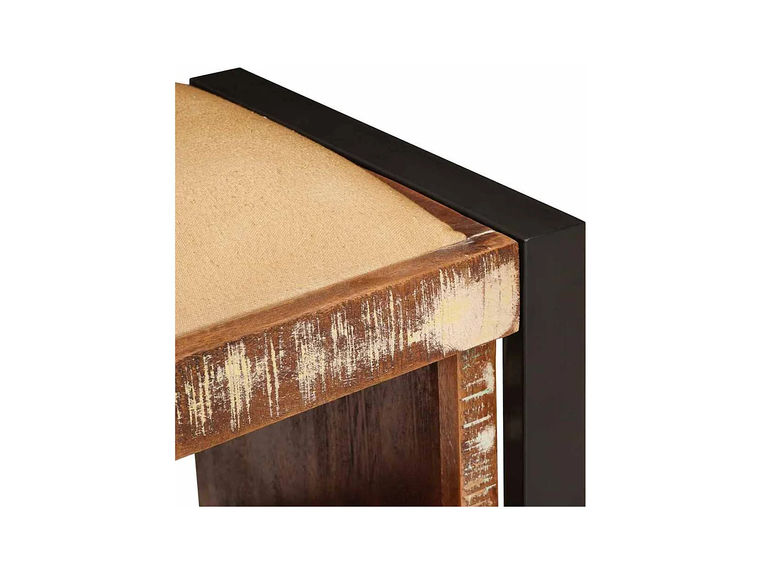 Banc de Rangement Multicolore Bois massif de récupération