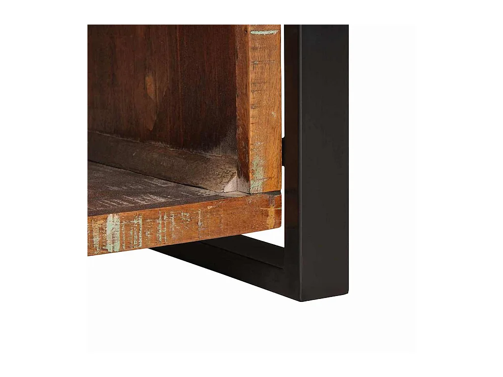 Banc de Rangement Multicolore Bois massif de récupération