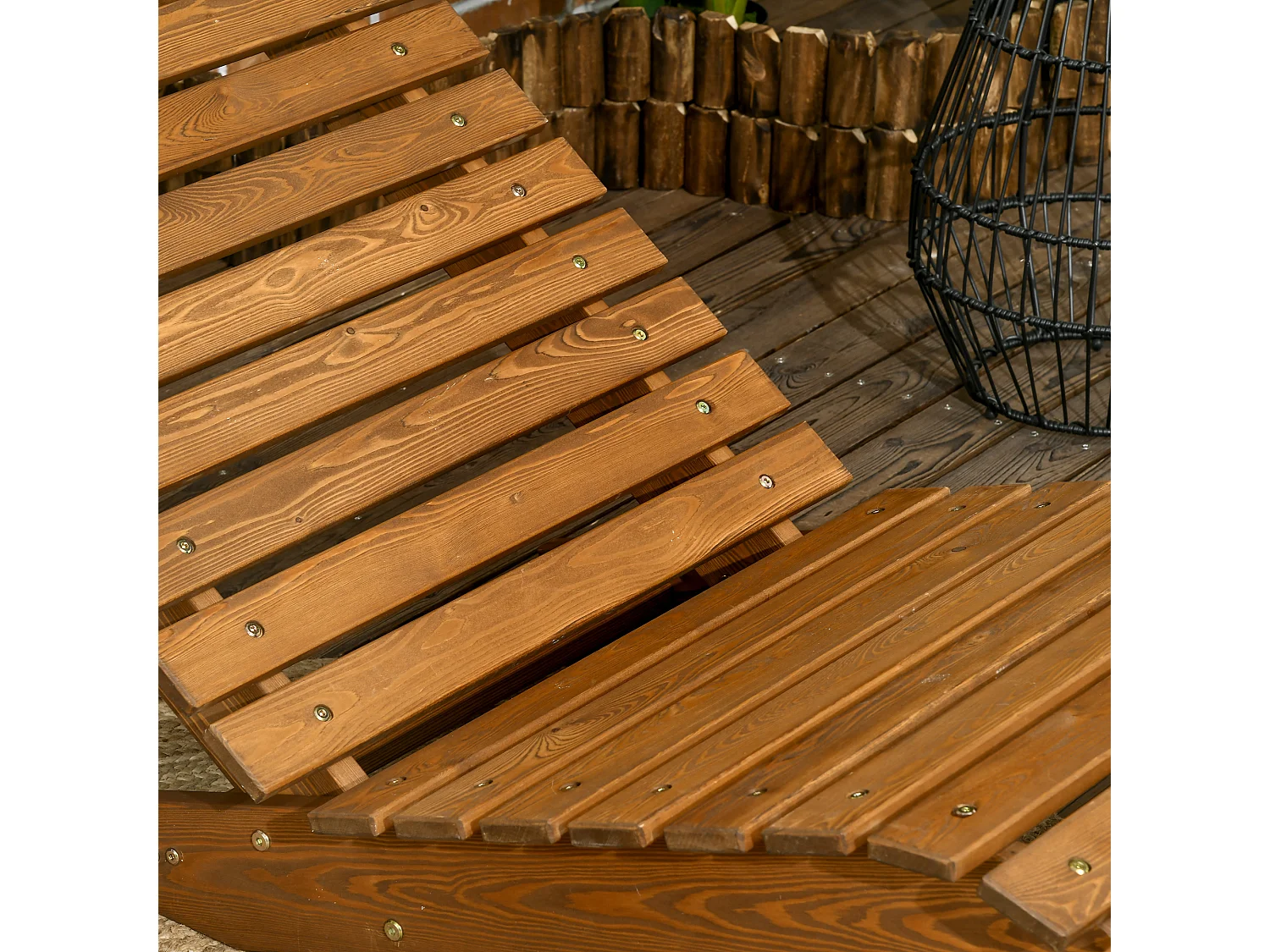 Chaise longue de jardin, en bois de teck, résistant aux intempéries, pour piscine et balcon, 120 kg (66x170x77 cm)