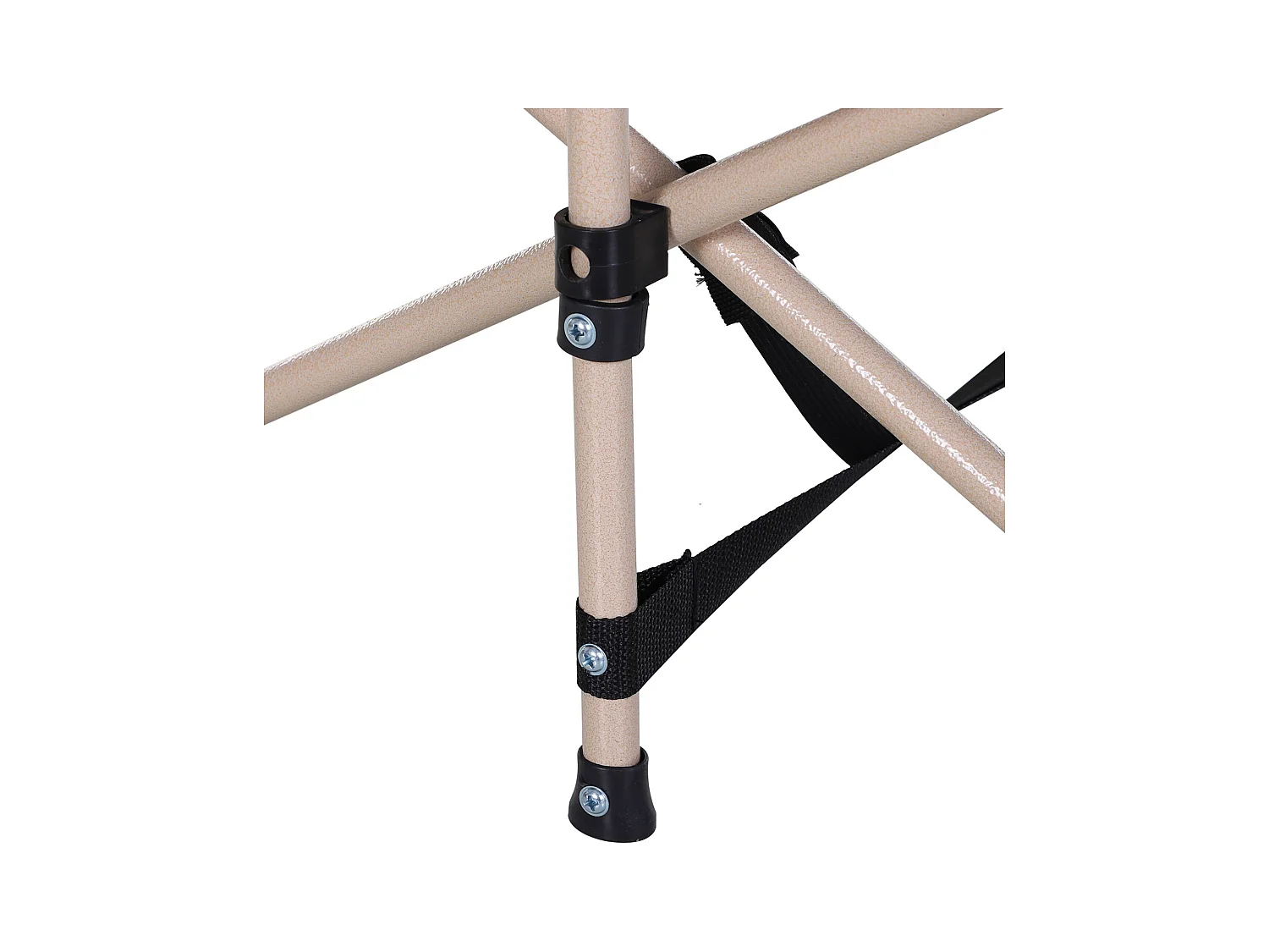 Lit de camping pliable avec sac de rangement, acier et oxford, bleu (190x68x52 cm)