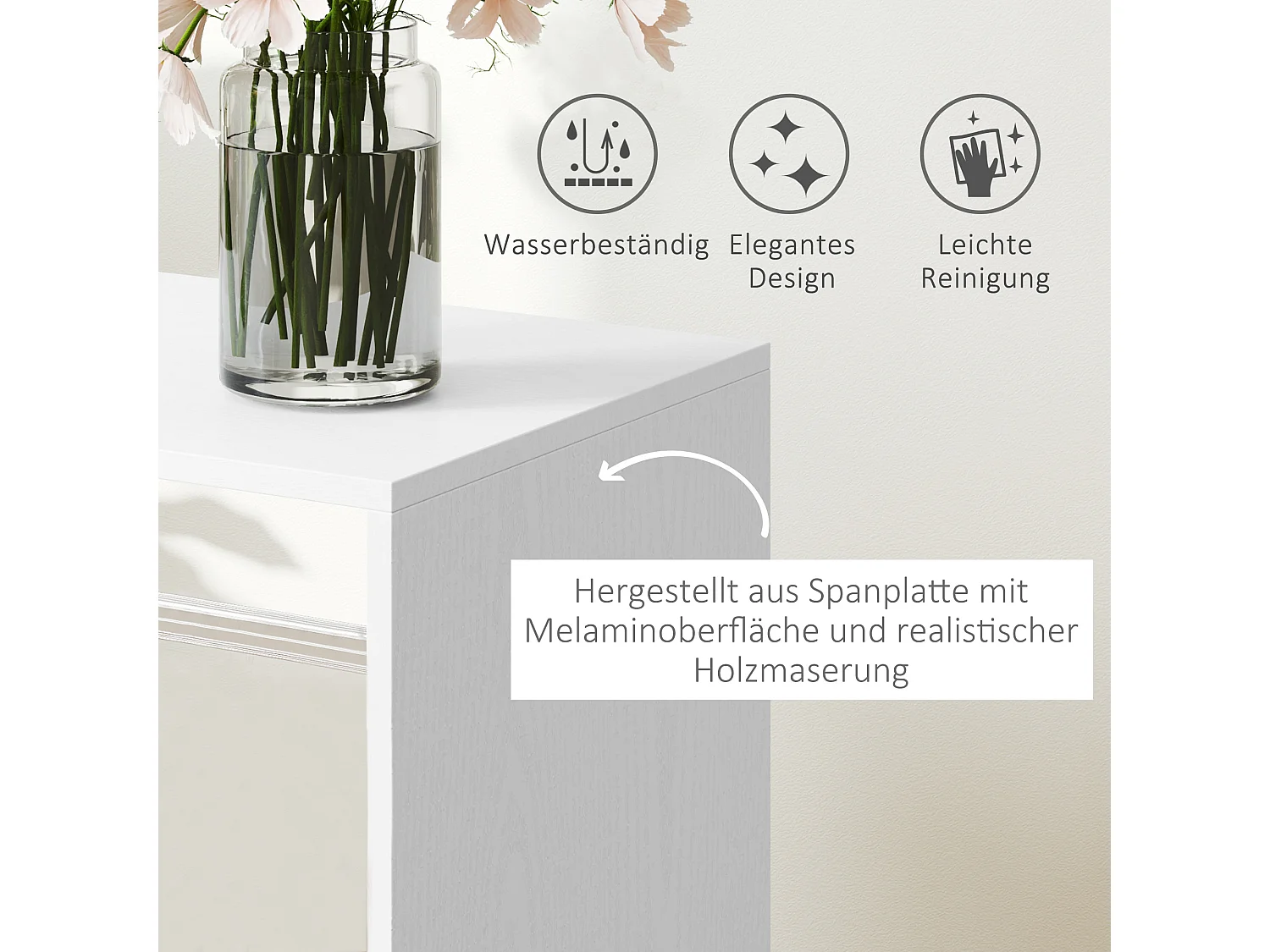 Armoire mobile pour vêtements, avec étagère, aluminium, blanc (60x40x127 cm)