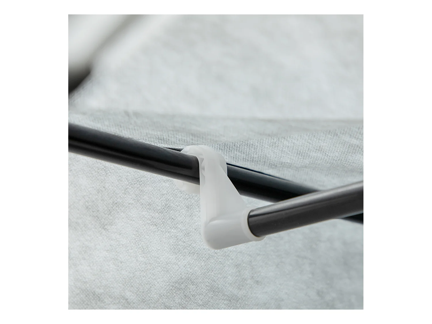 Armoire à vêtements pliable avec 6 étagères, en tissu, gris (103x43x162.5 cm)