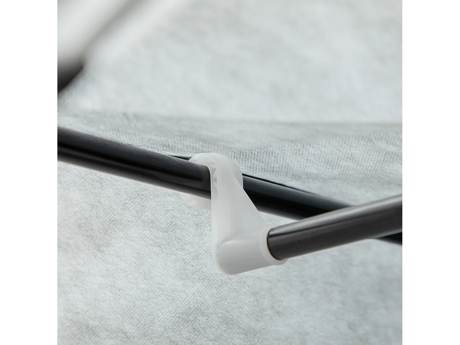 Armoire à vêtements pliable avec 6 étagères, en tissu, gris (103x43x162.5 cm)