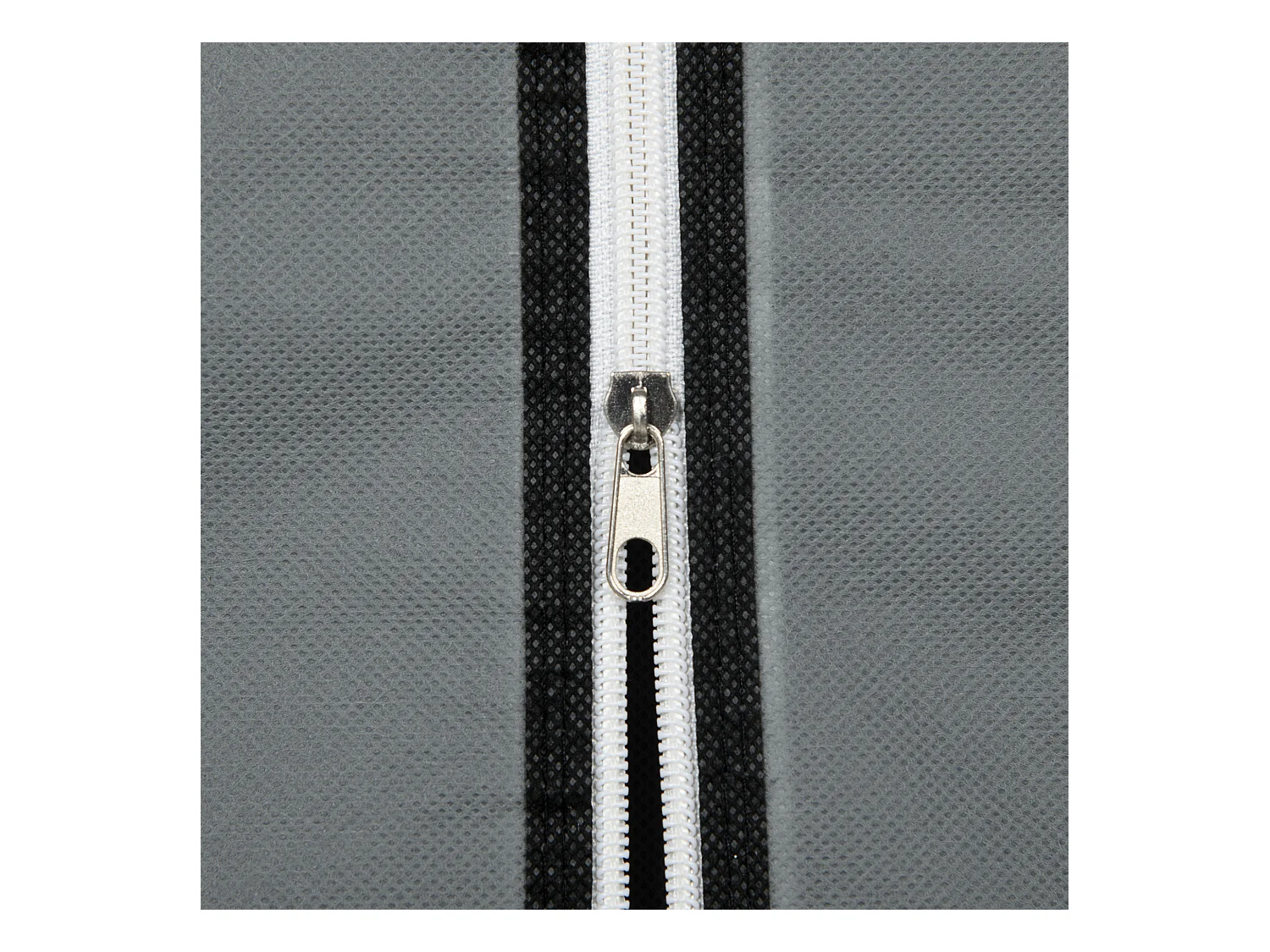 Armoire en tissu avec penderie et étagères, design compact, acier et tissu, gris foncé (102x42.5x162.5 cm)