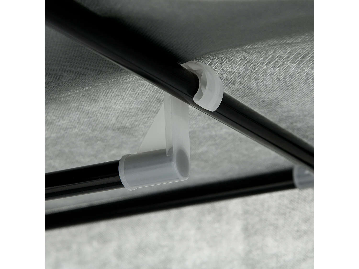 Armoire en tissu avec penderie et étagères, design compact, acier et tissu, gris foncé (102x42.5x162.5 cm)