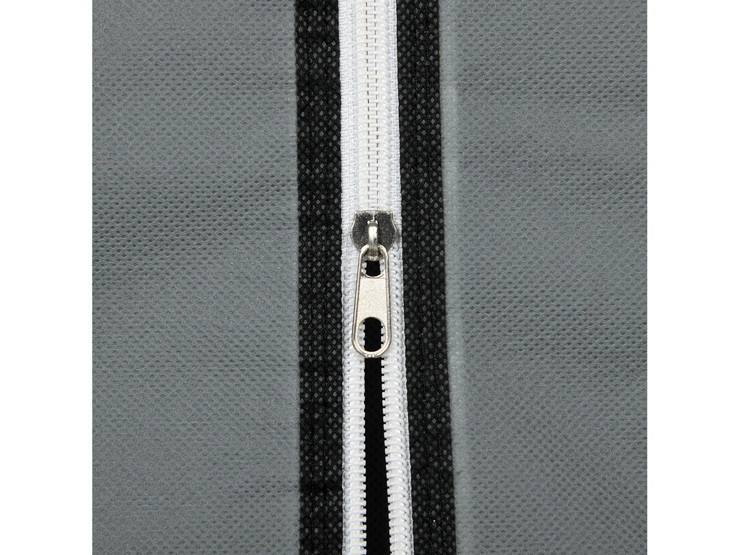 Armoire en tissu avec penderie et étagères, design compact, acier et tissu, gris foncé (102x42.5x162.5 cm)