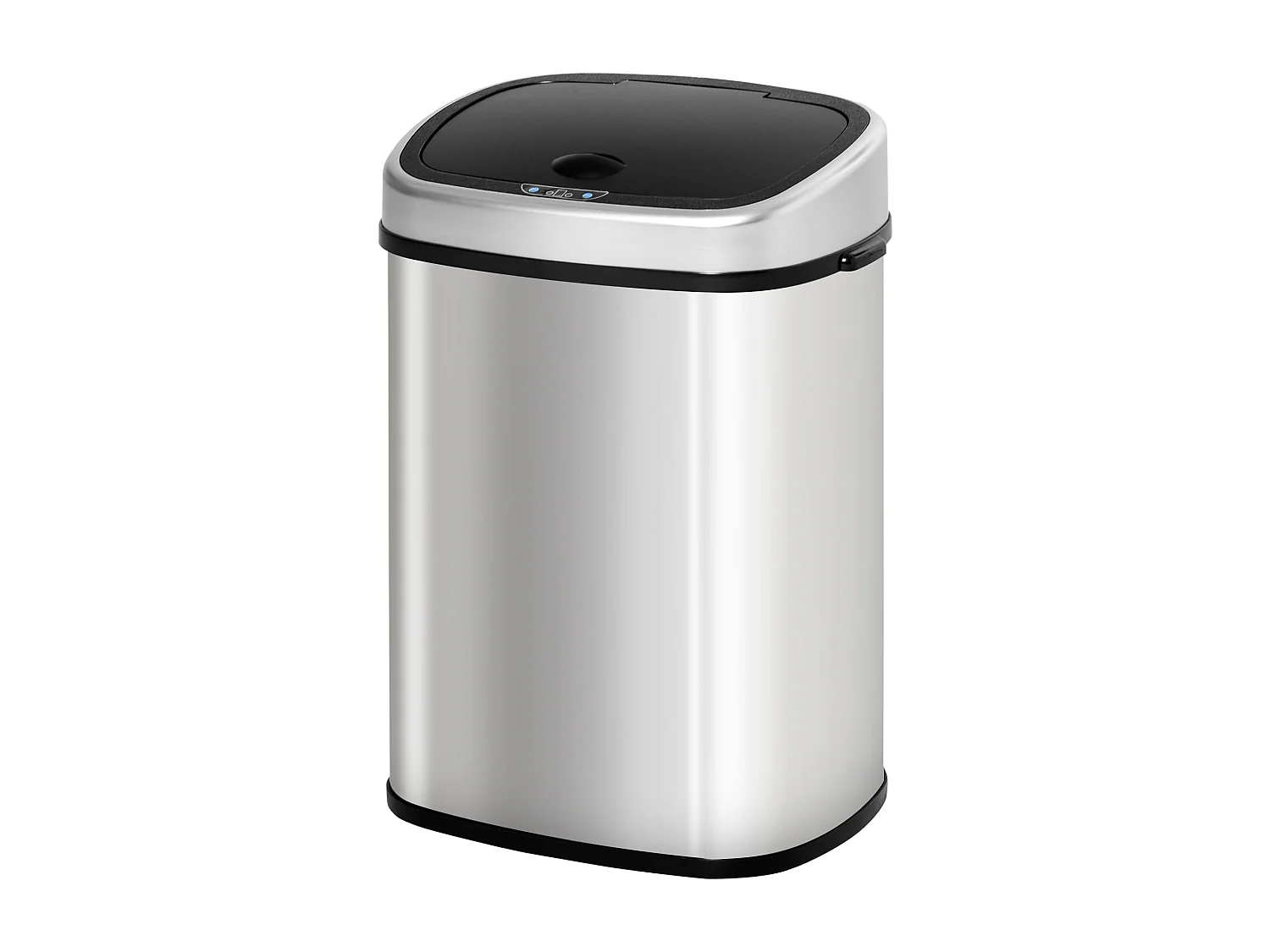 Poubelle automatique avec capteur infrarouge, en acier inoxydable, 58L, argent (40.9x28.9x68 cm)