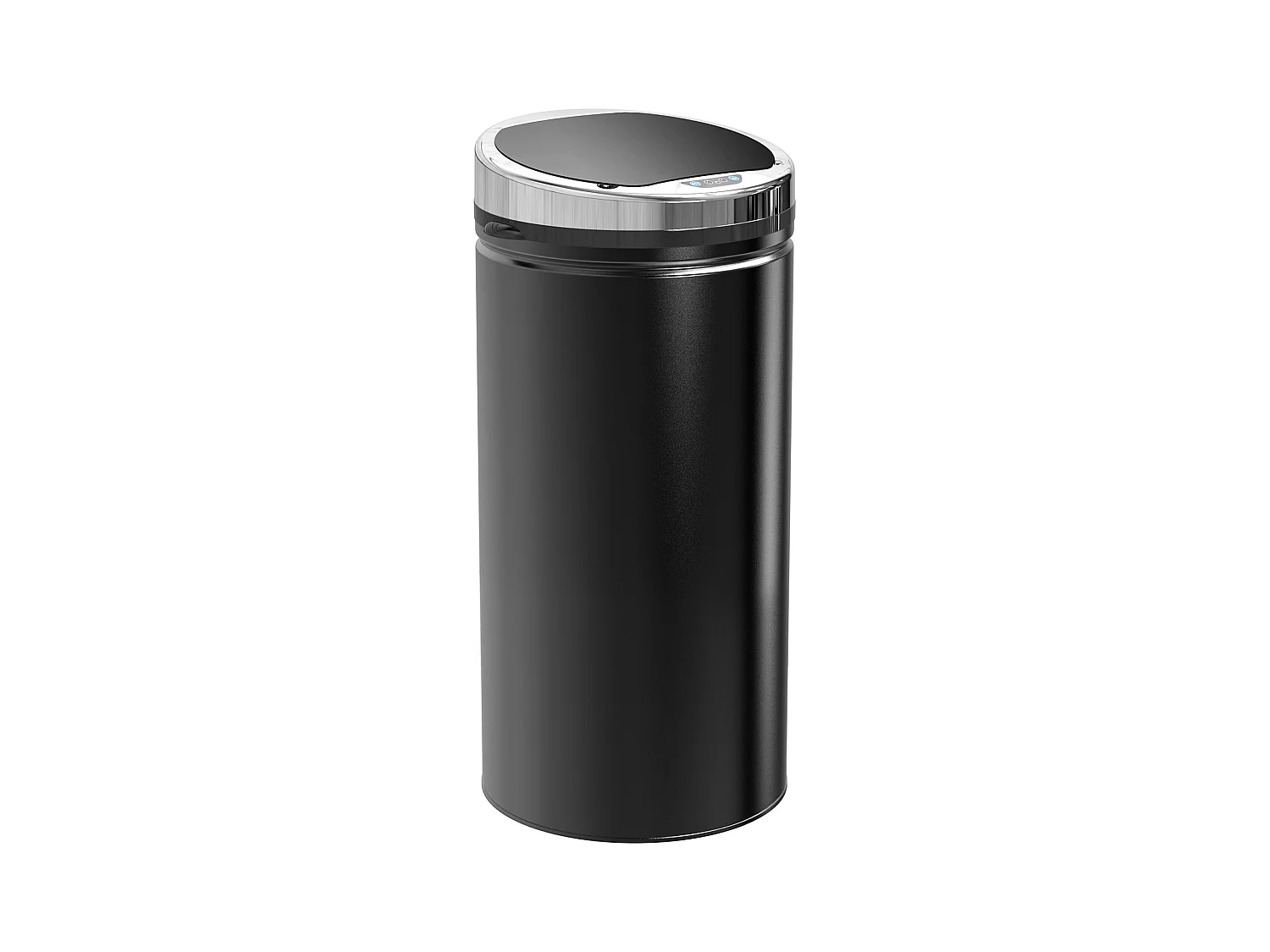 Poubelle sensorielle 42L, ouverture automatique, inox, noir (30.5x30.5x68 cm)