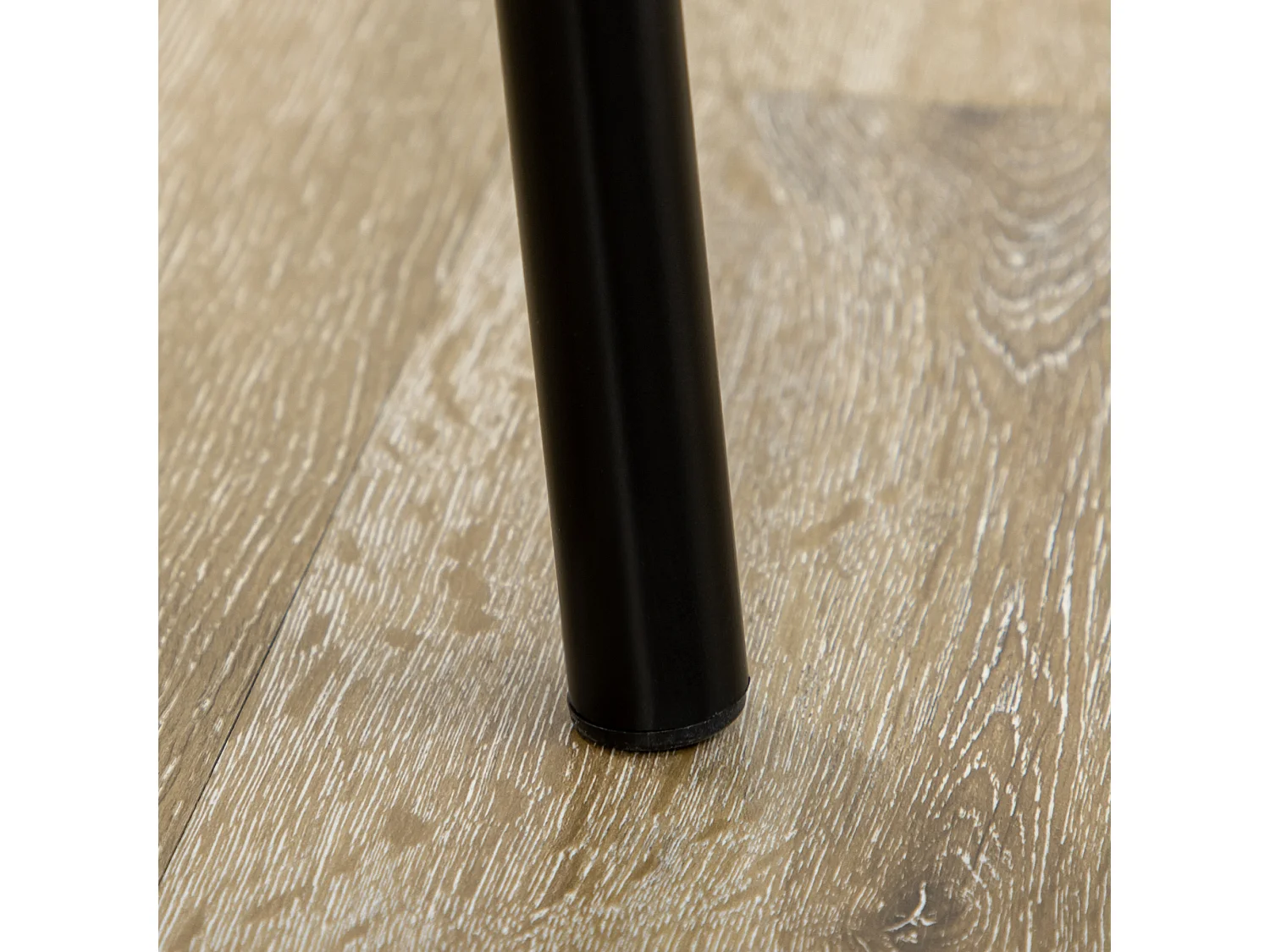 Ensemble Bistro avec table et 2 chaises, design minimaliste, métal et MDF, noir (80x53x74.5 cm)