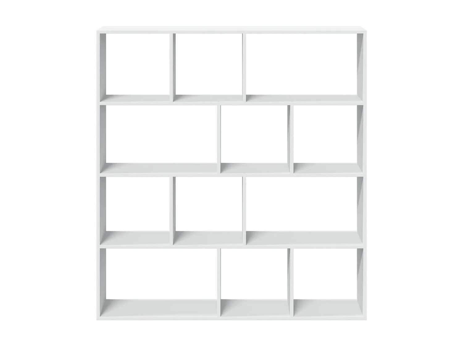 Libreria bianca 132x29x141,5 cm in legno ingegnerizzato