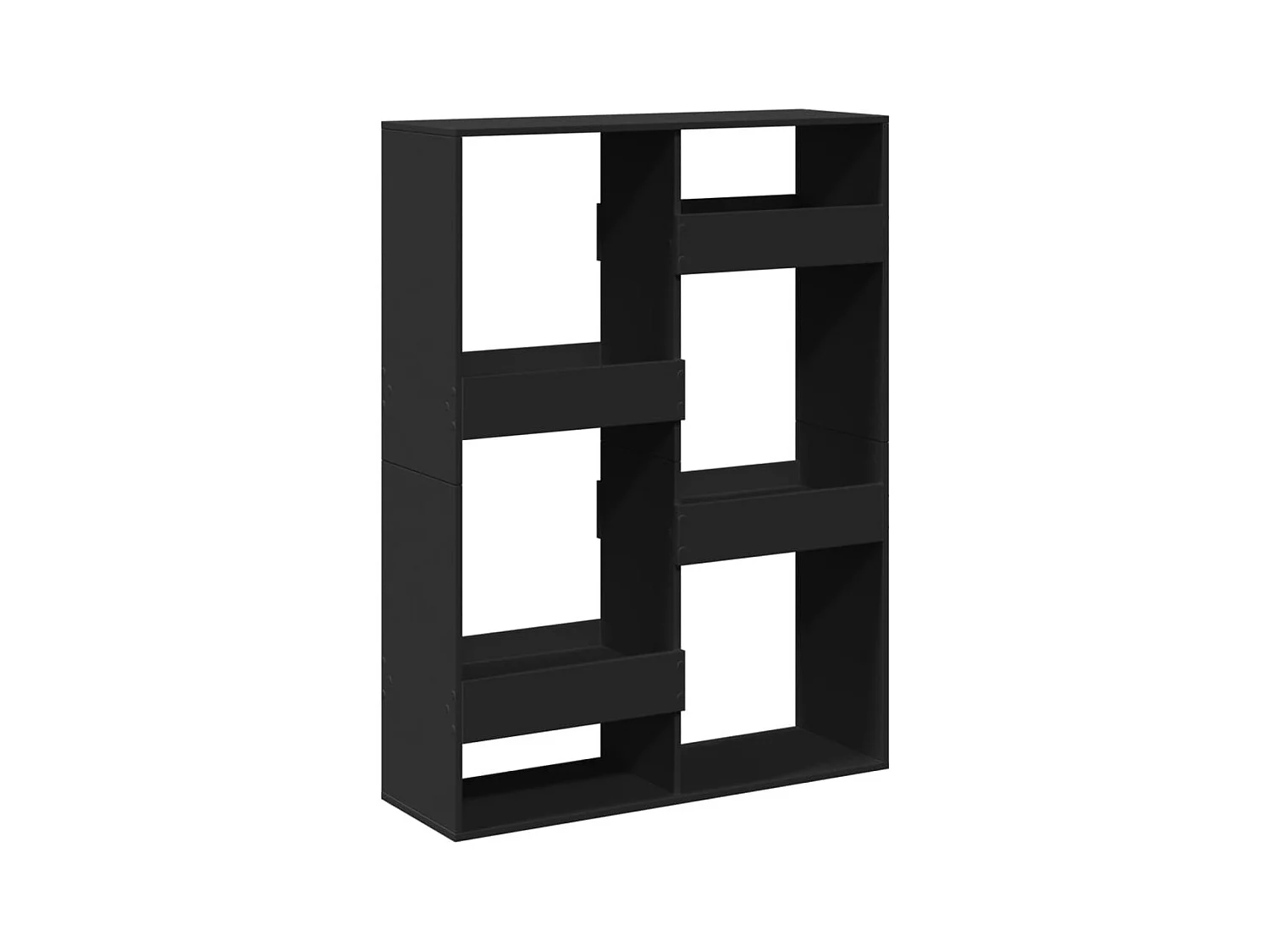 Libreria nera 100x33x135 cm in legno ingegnerizzato