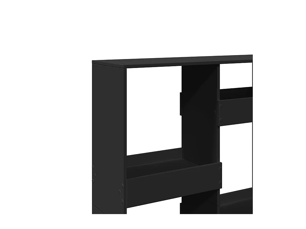 Libreria nera 100x33x135 cm in legno ingegnerizzato