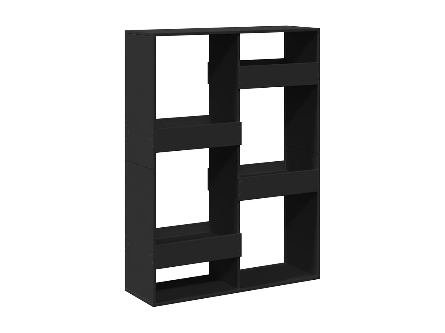 Libreria nera 100x33x135 cm in legno ingegnerizzato