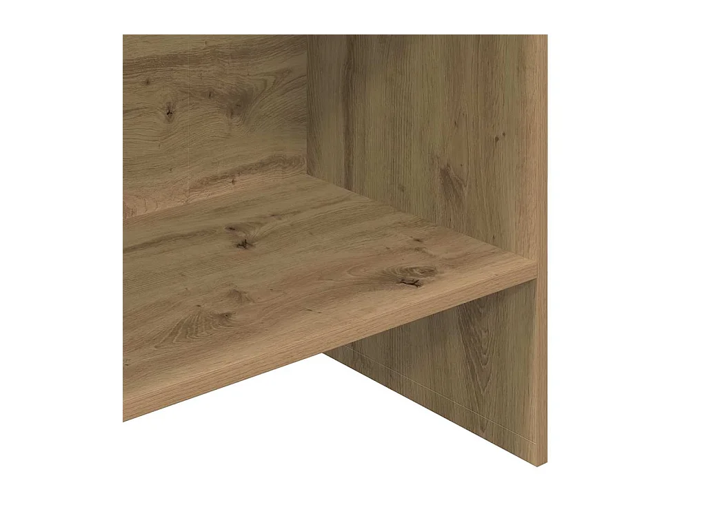 Bibliothèque chêne artisanal 60 x 35 x 180 cm Bois d'ingénierie