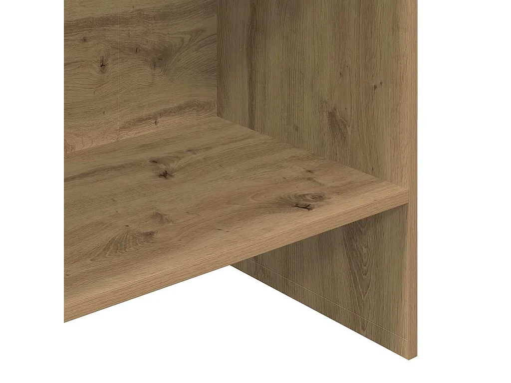 Bibliothèque chêne artisanal 60 x 35 x 180 cm Bois d'ingénierie