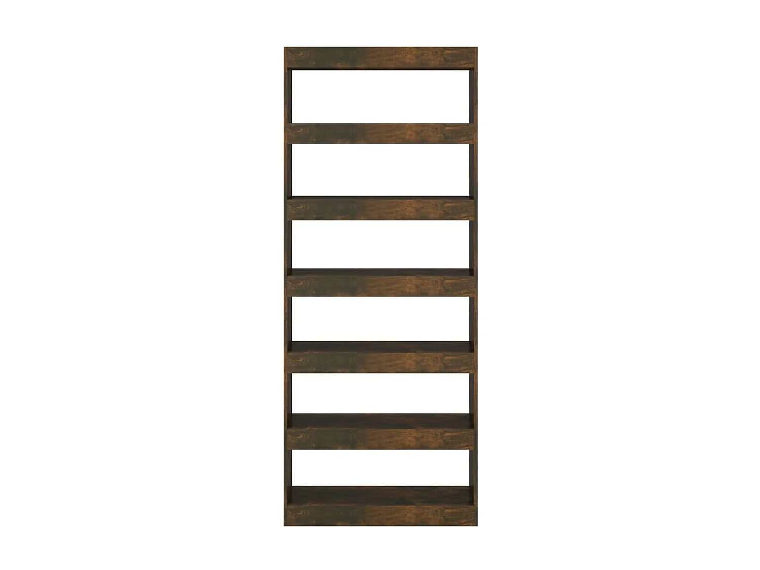 Bibliothèque/Séparateur de pièce Chêne fumé Bois d'ingénierie