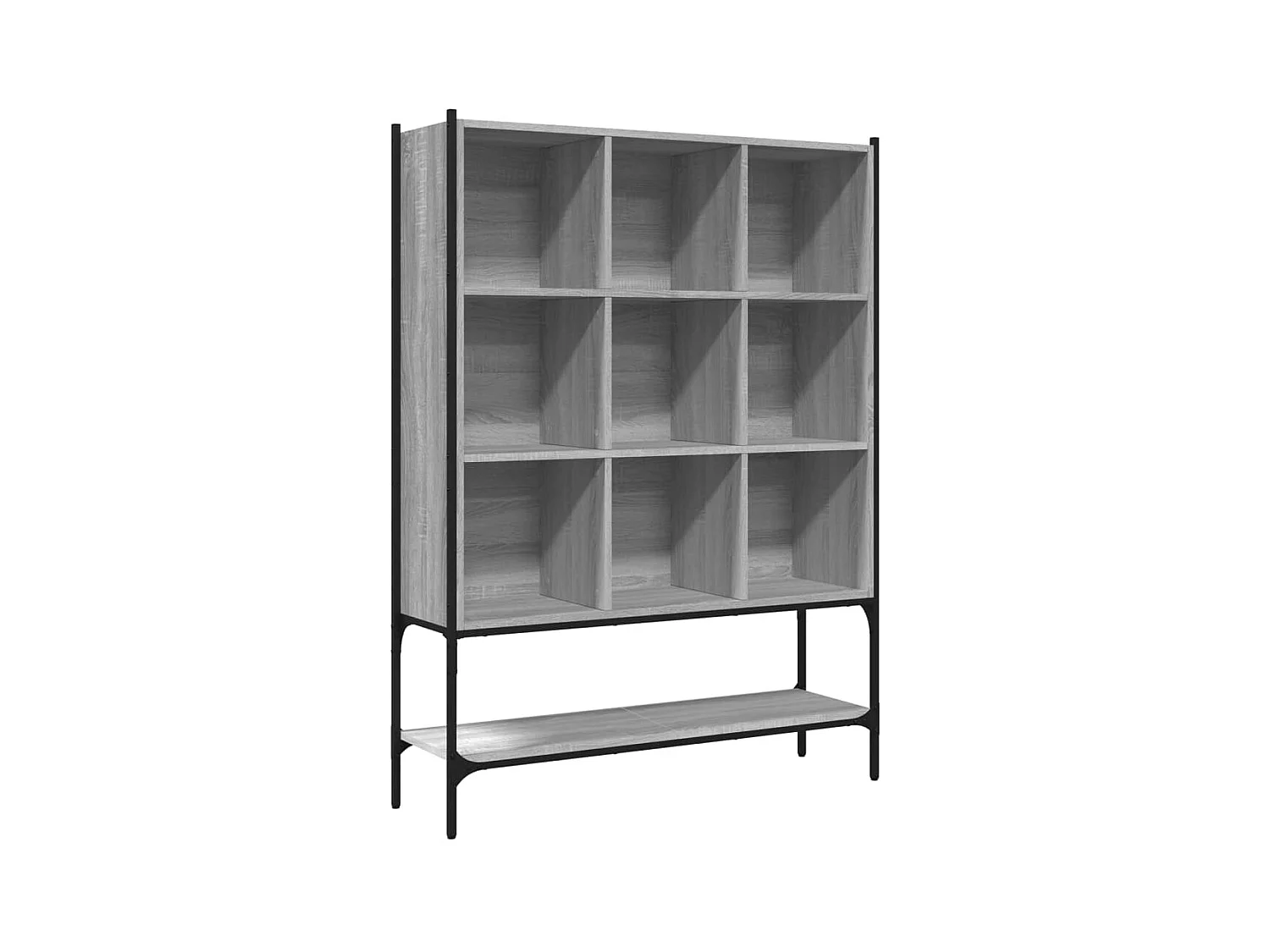 Sonoma grijze boekenkast 102x30x141,5 cm bewerkt hout
