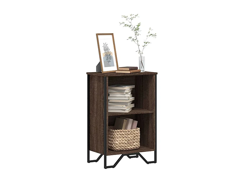 Libreria in rovere marrone 50x31x74,5 cm in legno ingegnerizzato