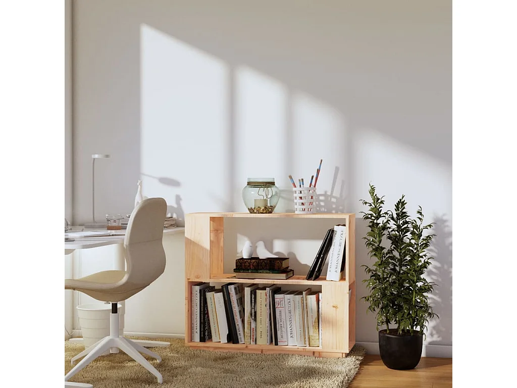 Bibliothèque/Séparateur de pièce 80x25x70 cm Bois de pin solide