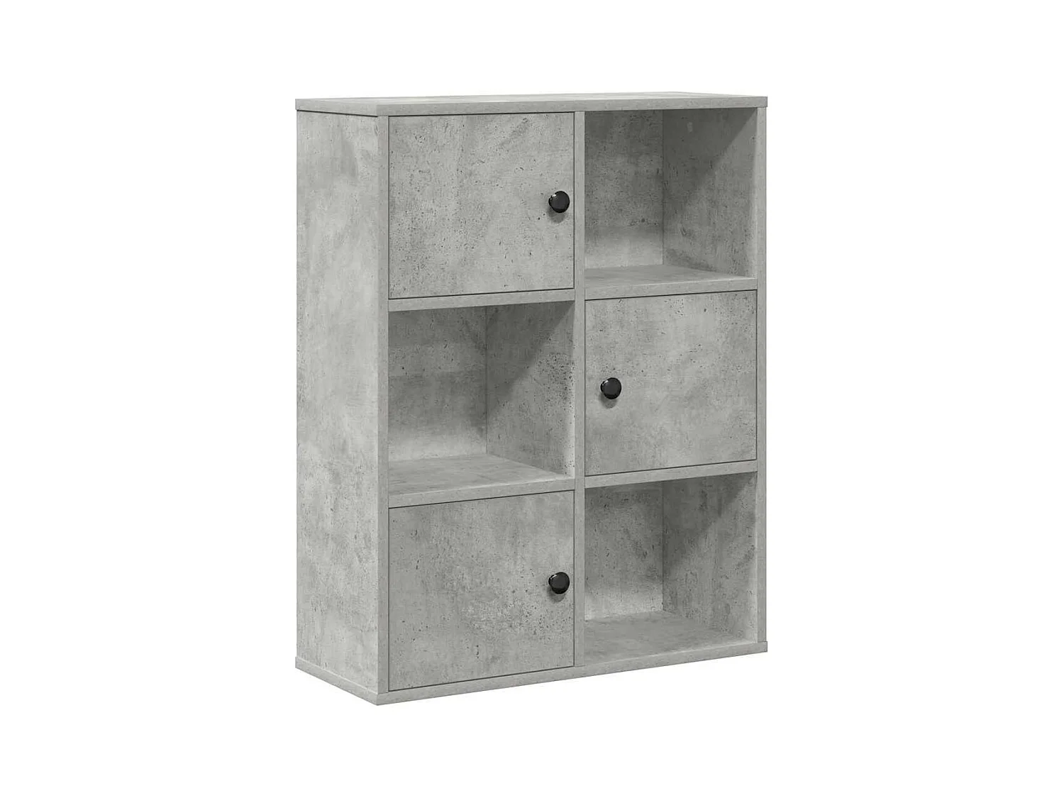 Libreria grigio cemento 60x24x76,5 cm in legno ingegnerizzato