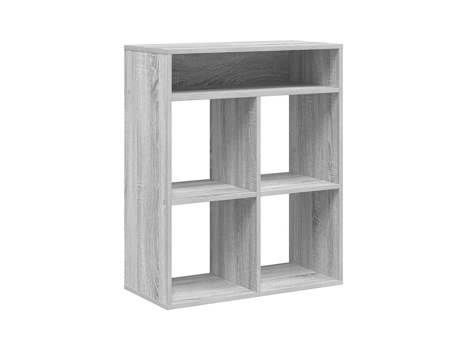 Bibliothèque sonoma gris 66x31x80 cm bois d'ingénierie