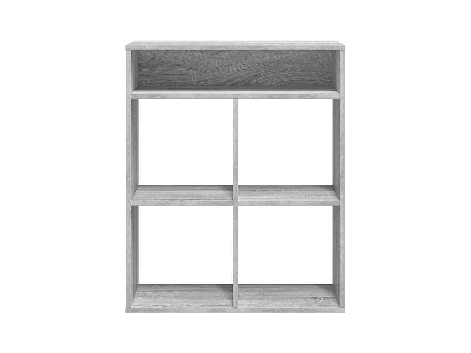 Bibliothèque sonoma gris 66x31x80 cm bois d'ingénierie