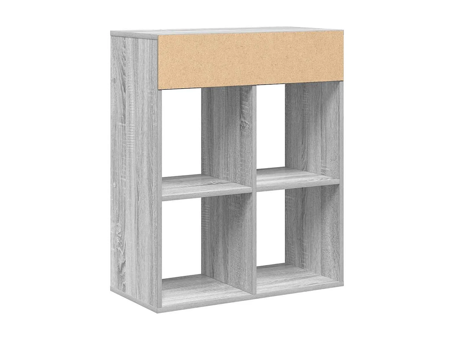 Bibliothèque sonoma gris 66x31x80 cm bois d'ingénierie