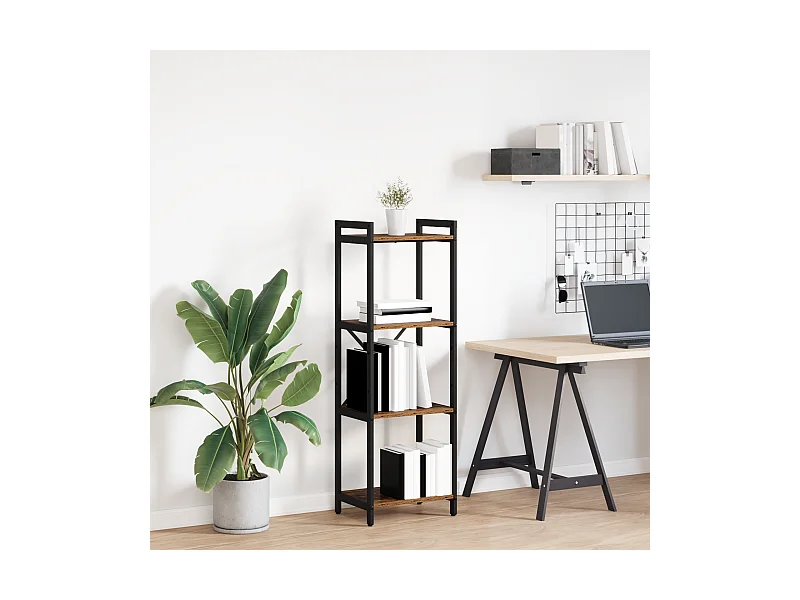 Libreria in legno antico 40 x 30 x 118 cm Legno massello