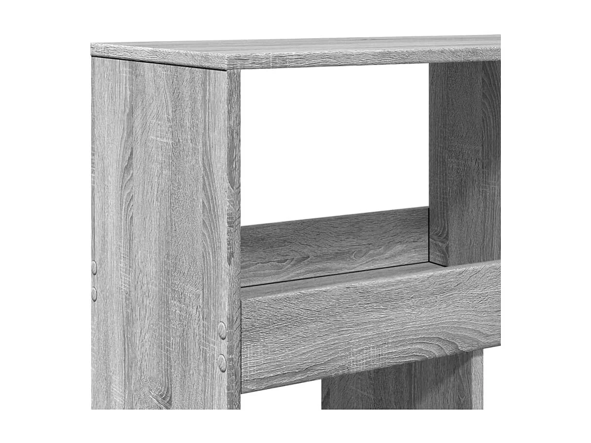 Librería Sonoma gris 100x33x187,5 cm madera de ingeniería