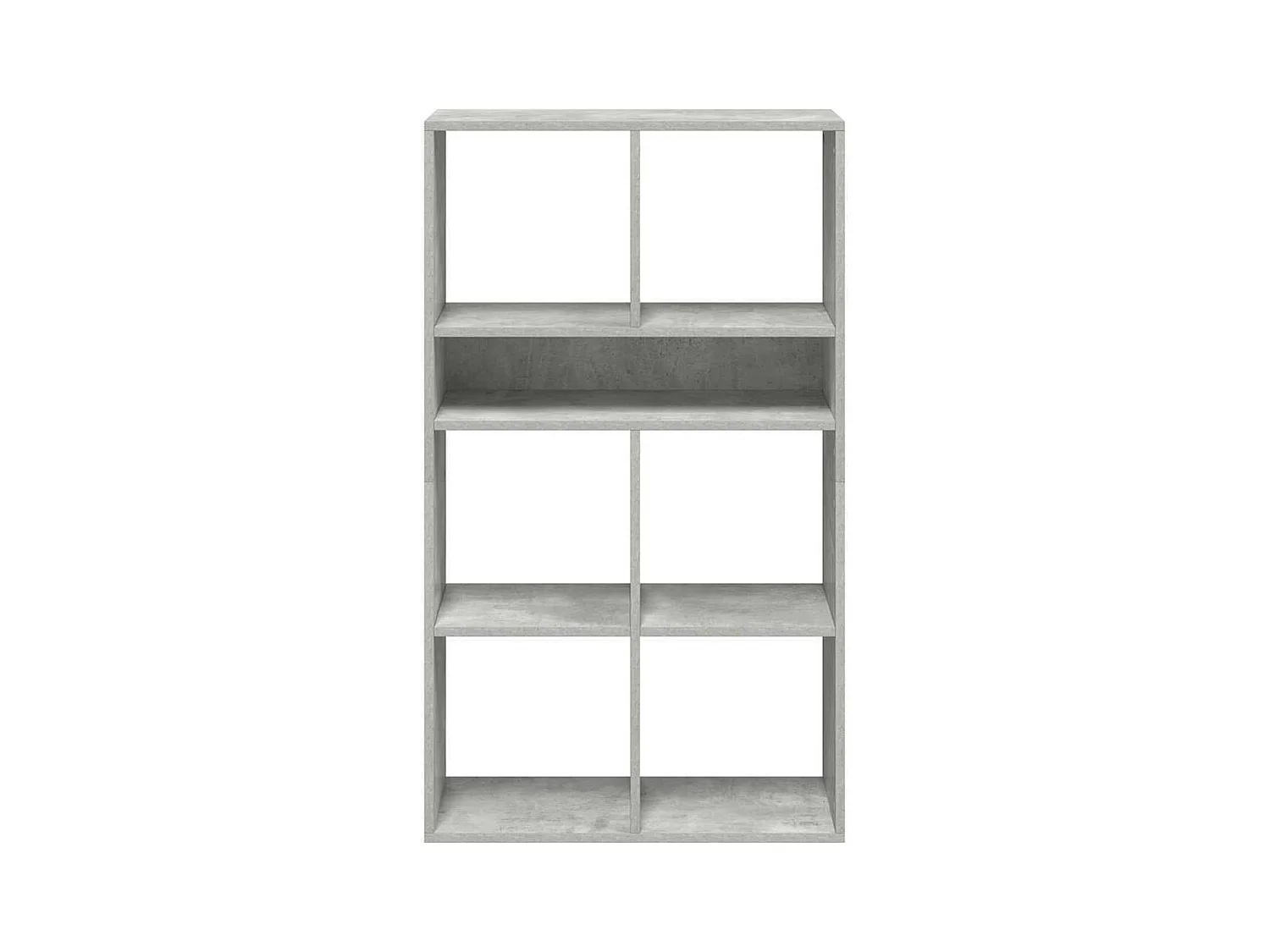 Bibliothèque gris béton 66x31x112 cm bois d'ingénierie