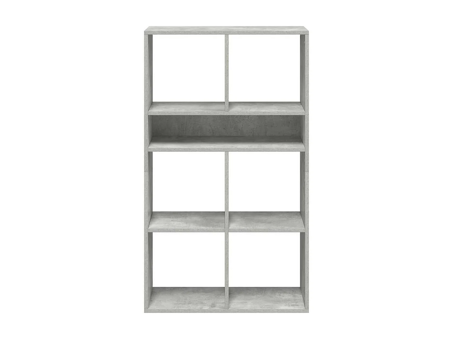 Bibliothèque gris béton 66x31x112 cm bois d'ingénierie