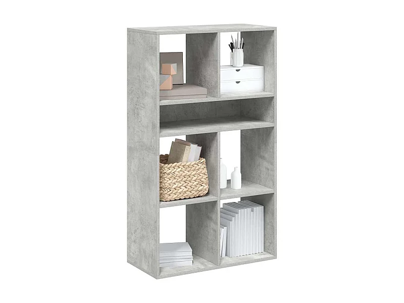 Libreria grigio cemento 66x31x112 cm in legno ingegnerizzato