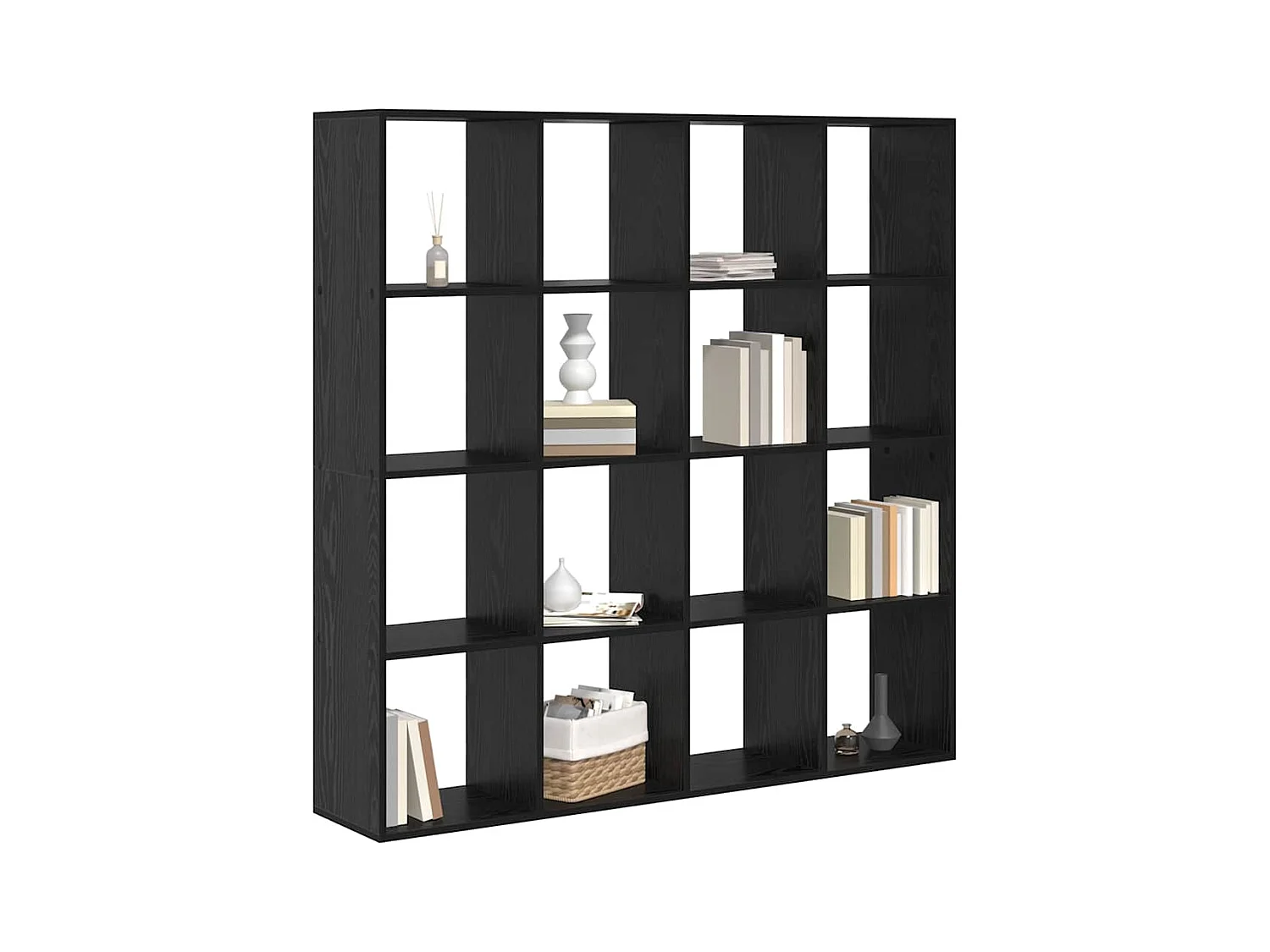 Bibliothèque Chêne noir 137.5 x 29 x 137.5 cm Bois d'ingénierie