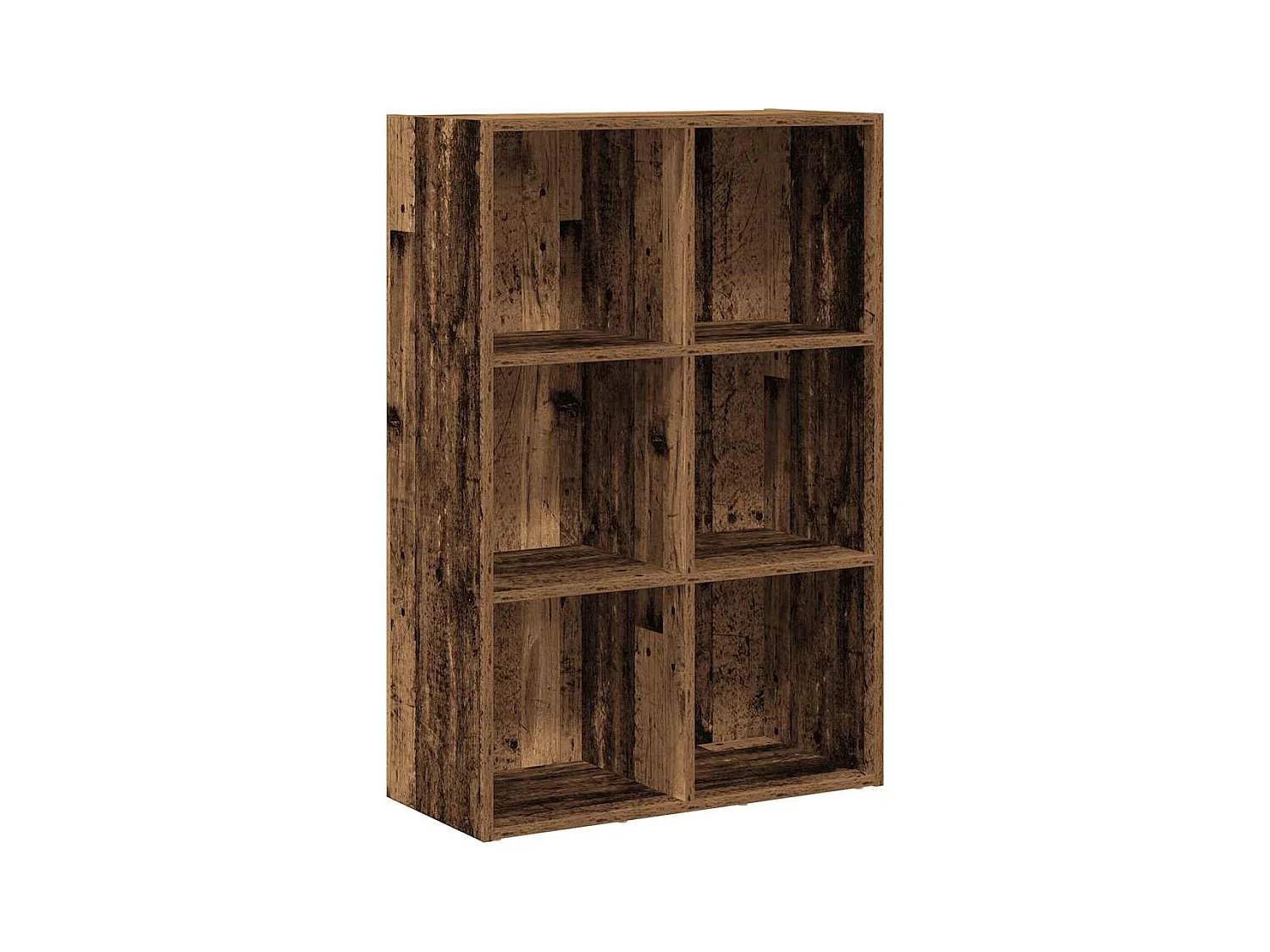 Bibliothèque/Buffet vieux bois 66x30x98 cm bois d'ingénierie