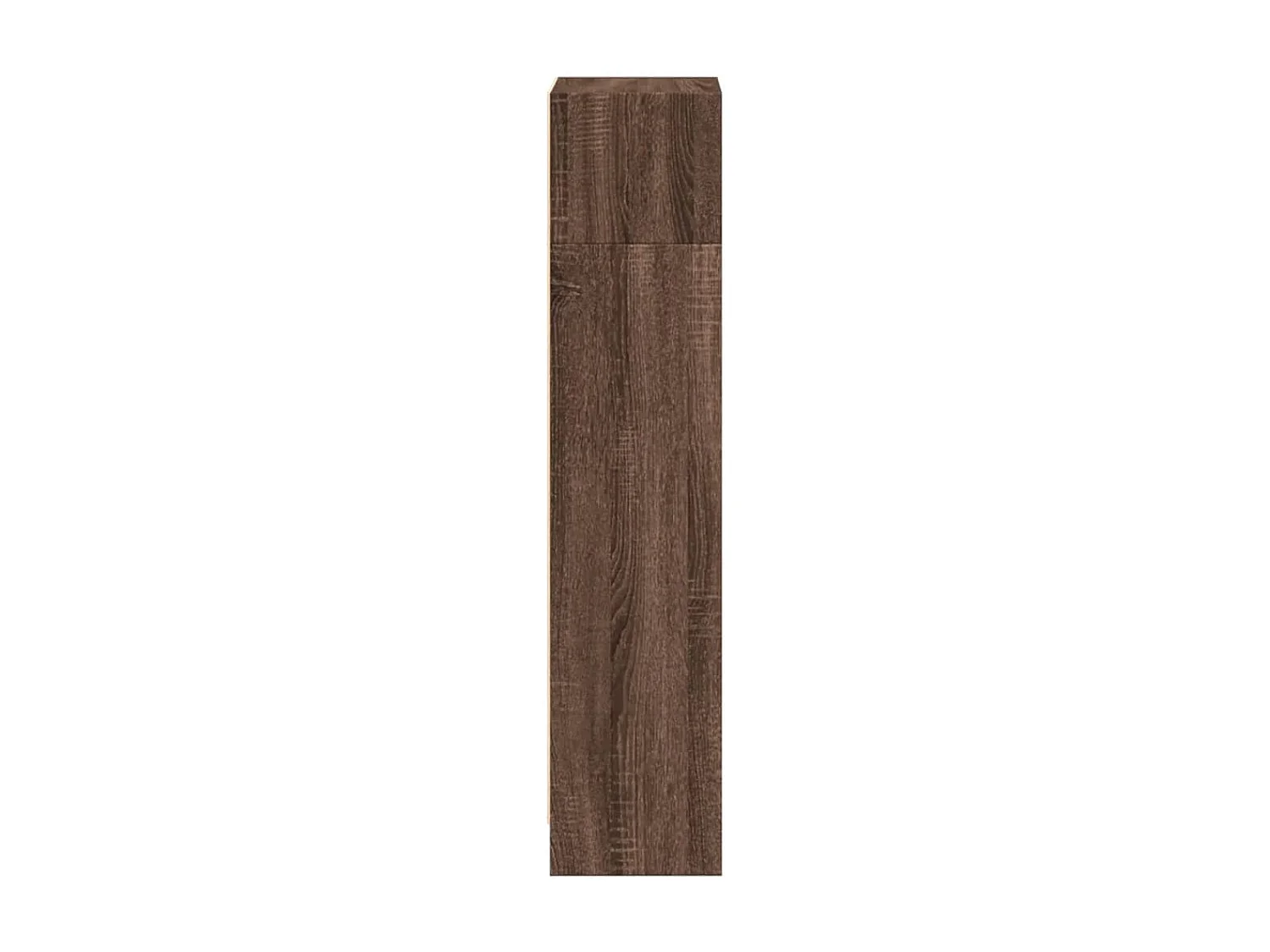 Bücherregal aus brauner Eiche, 40 x 24 x 109 cm, Holzwerkstoff