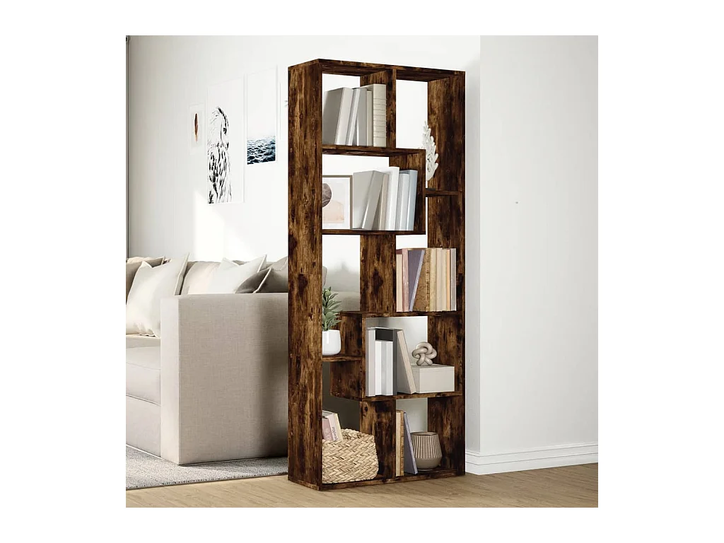 Kamerverdelerplank gerookt eiken 67x25x161,5 cm