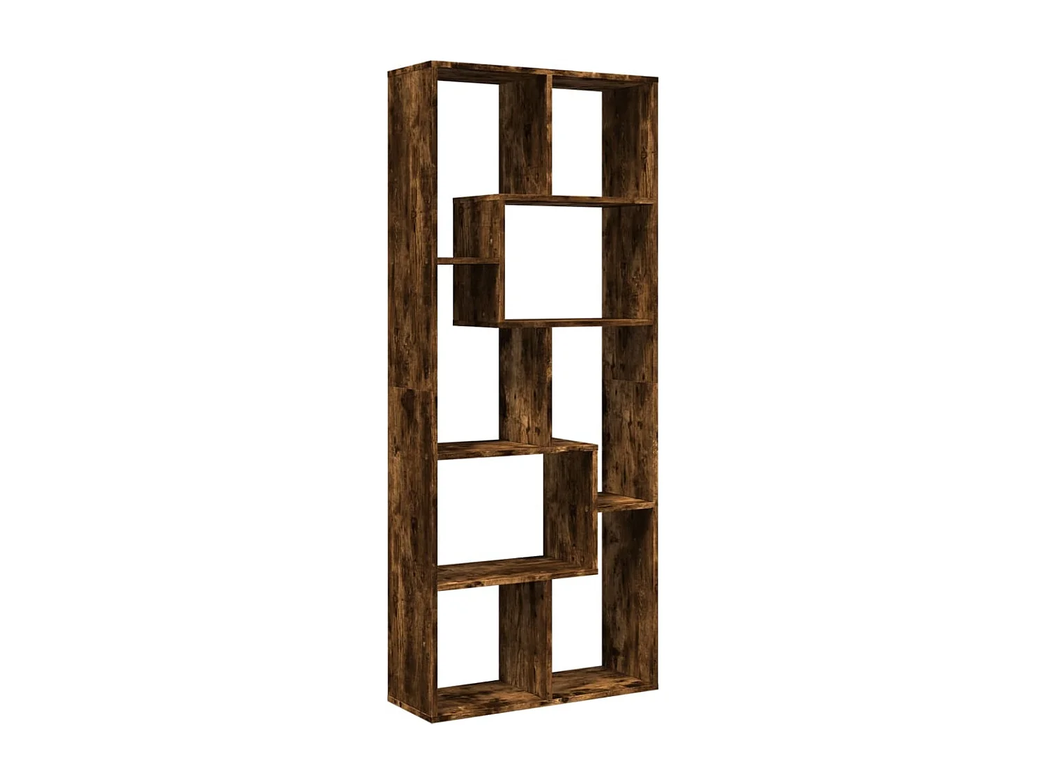 Mensola divisoria in rovere affumicato 67x25x161,5 cm